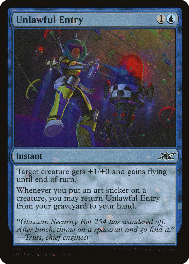 Image of Unlawful Entry (Galaxy Foil) [Unfinity]