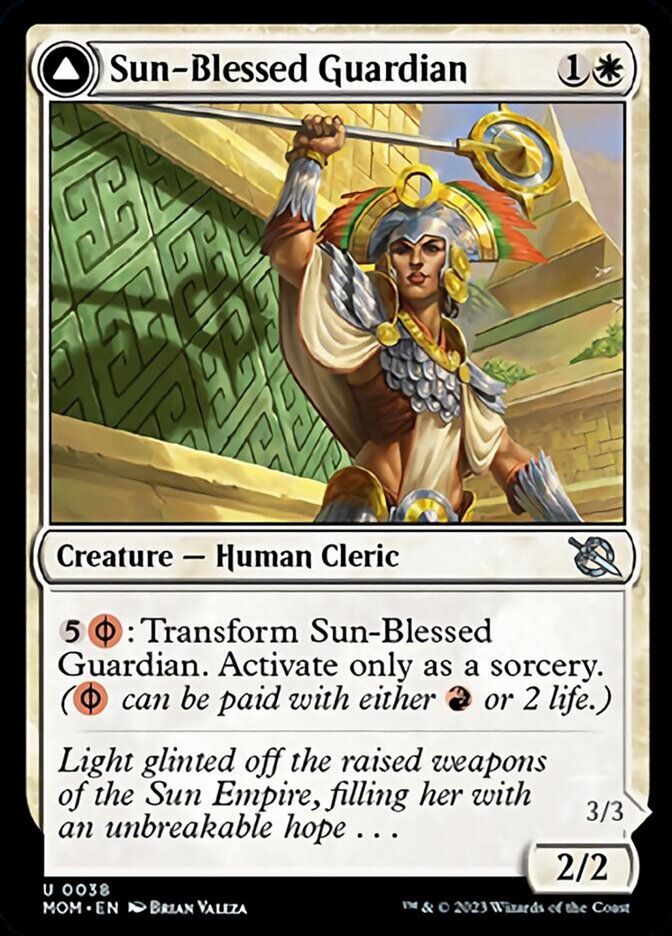 Image of Sun-Blessed Guardian // Furnace-Blessed Conqueror [March of the Machine]
