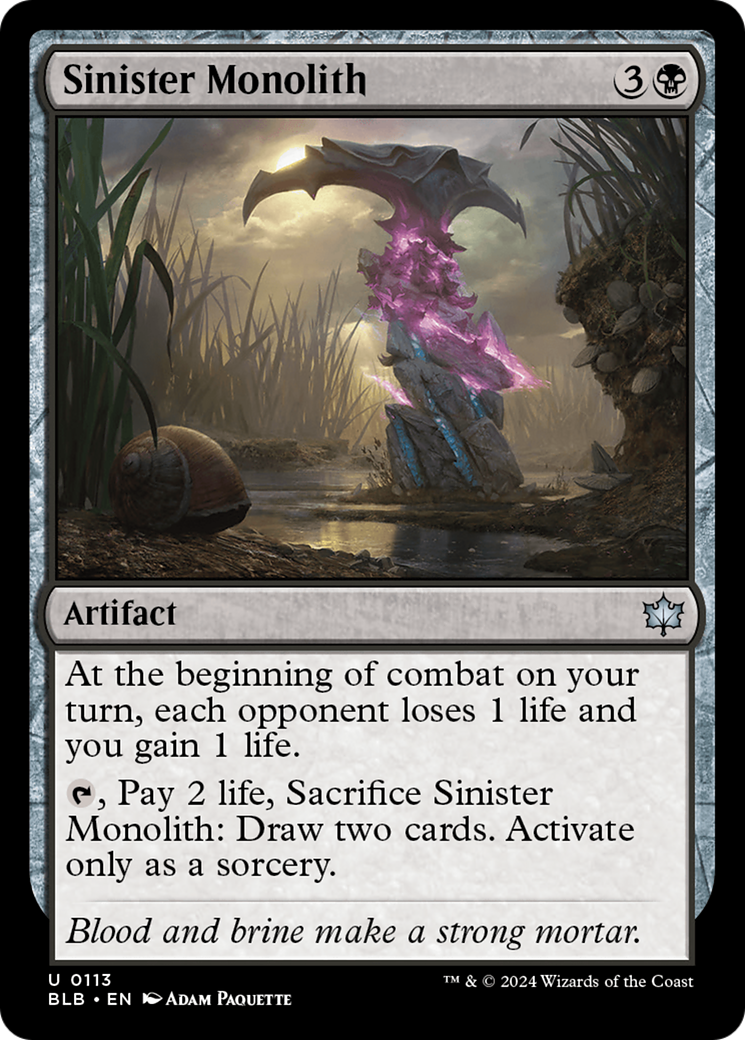 Image of Sinister Monolith [Bloomburrow]