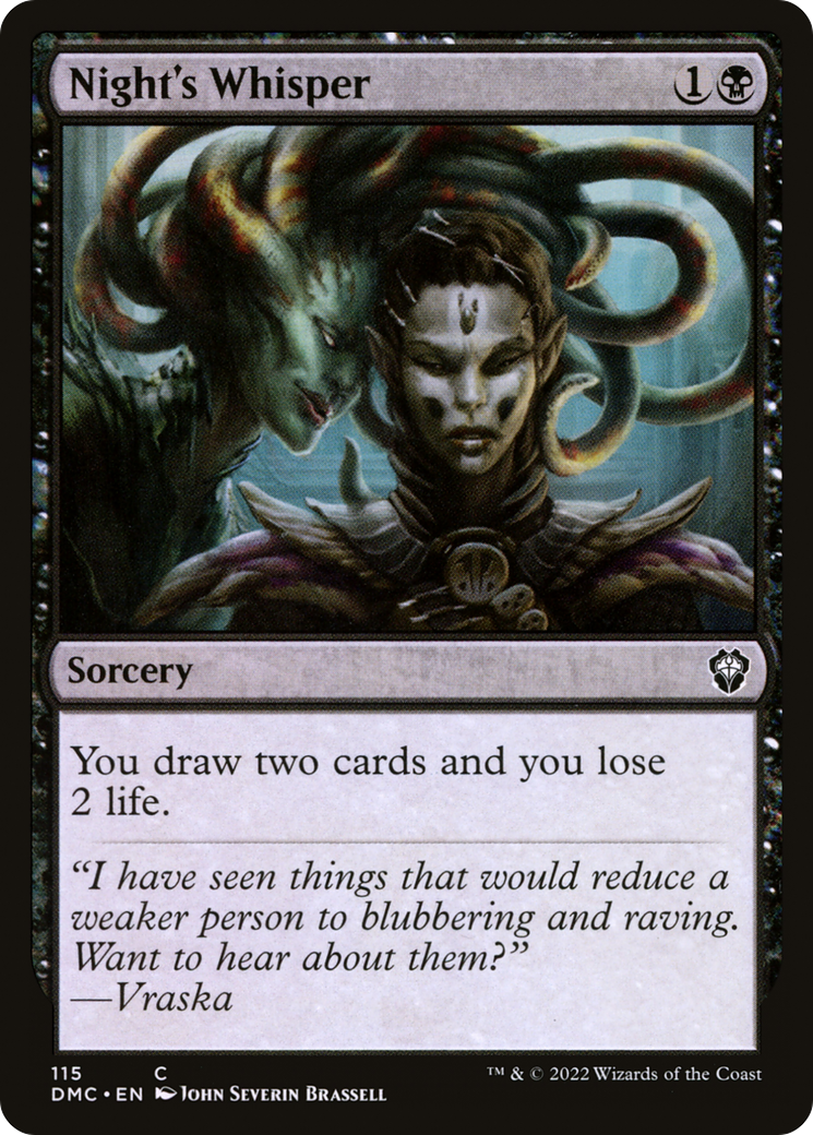 Image of Night's Whisper [Dominaria United Commander]