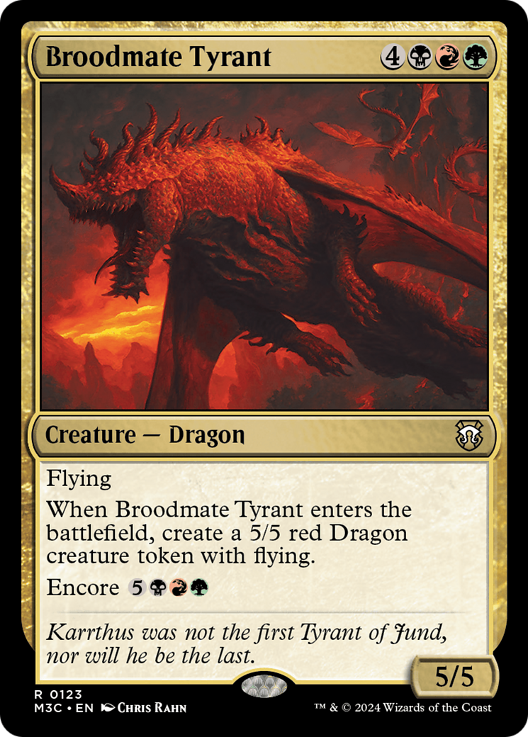 Image of Broodmate Tyrant [Modern Horizons 3 Commander]