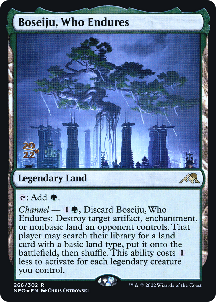 Image of Boseiju, Who Endures [Kamigawa: Neon Dynasty Prerelease Promos]