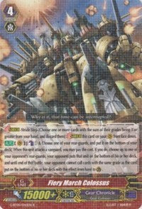 Image of Fiery March Colossus (G-BT05/040EN) [Moonlit Dragonfang]