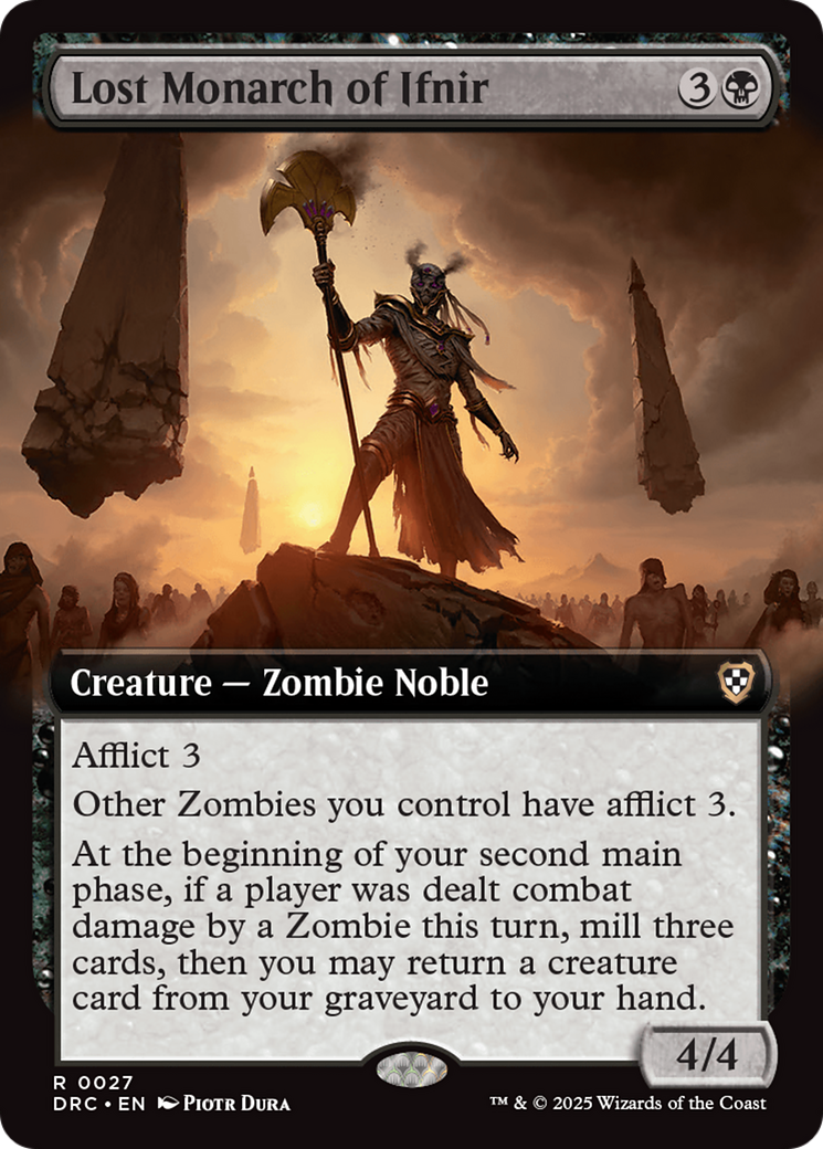 Image of Lost Monarch of Ifnir (Extended Art) [Aetherdrift Commander]