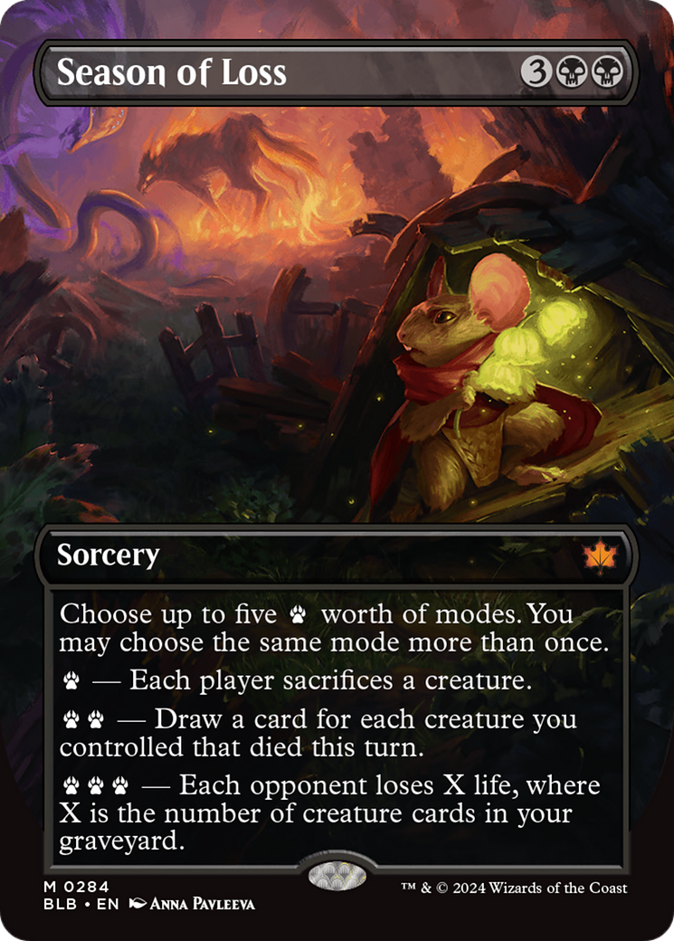 Image of Season of Loss (Borderless) [Bloomburrow]