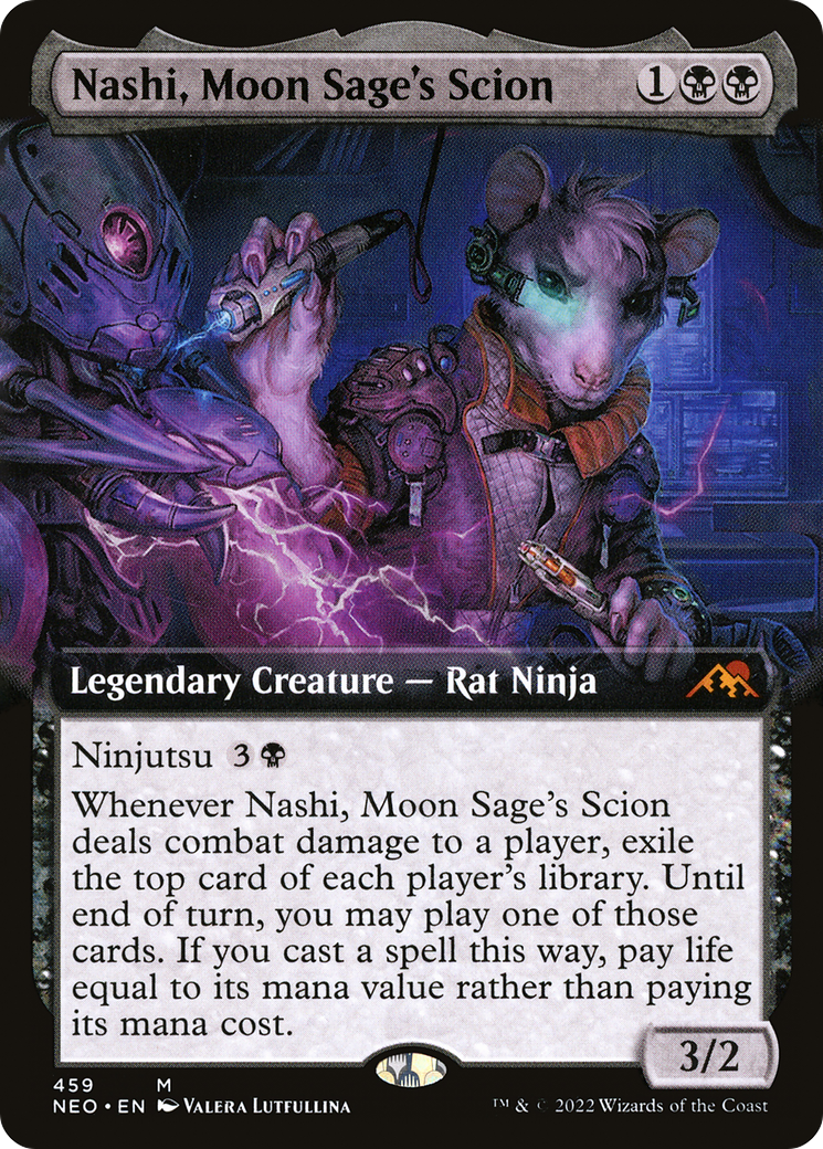 Image of Nashi, Moon Sage's Scion (Extended Art) [Kamigawa: Neon Dynasty]