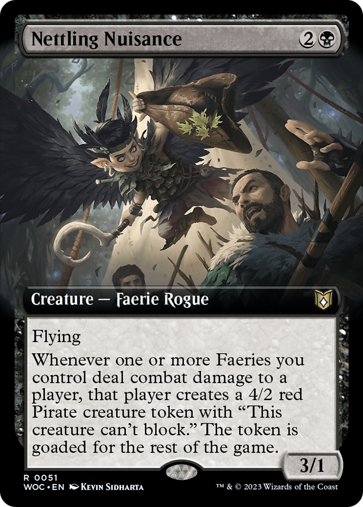 Image of Nettling Nuisance (Extended Art) [Wilds of Eldraine Commander]