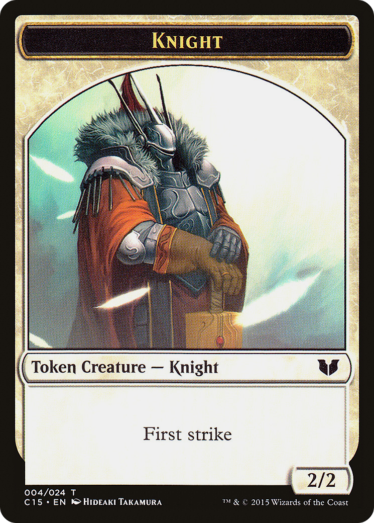 Image of Knight (004) // Elemental Shaman Double-Sided Token [Commander 2015 Tokens]