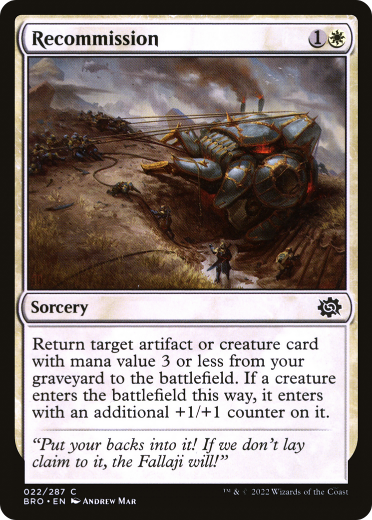 Image of Recommission [The Brothers' War]