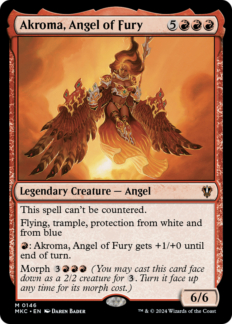 Image of Akroma, Angel of Fury [Murders at Karlov Manor Commander]