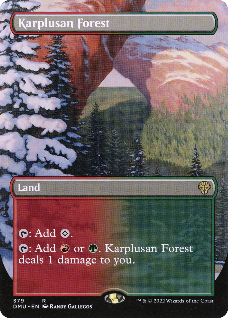Image of Karplusan Forest (Borderless Alternate Art) [Dominaria United]