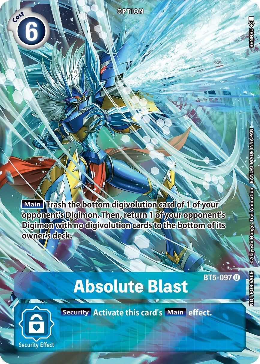 Image of Absolute Blast [BT5-097] (Summer 2022 Dash Pack) [Battle of Omni Promos]