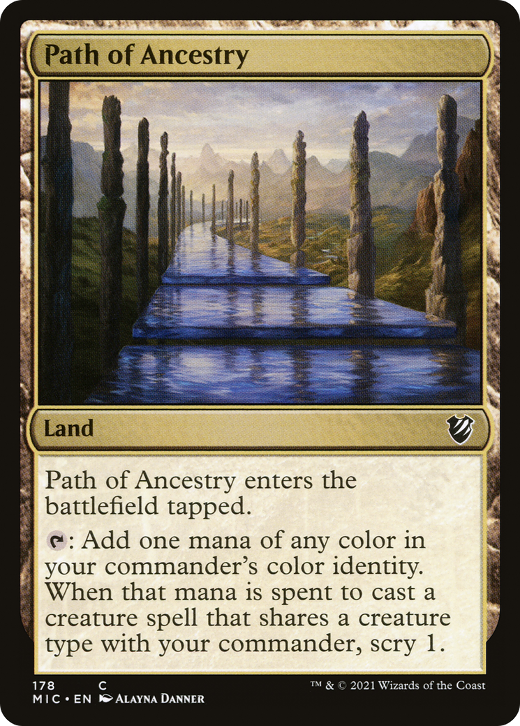 Image of Path of Ancestry [Innistrad: Midnight Hunt Commander]