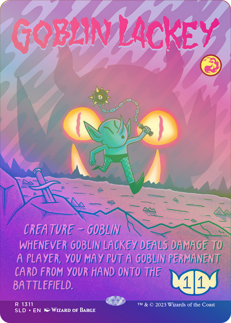 Image of Goblin Lackey (1311) (Rainbow Foil) [Secret Lair Drop Series]