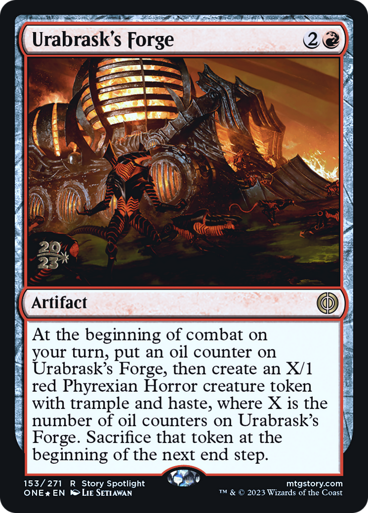Image of Urabrask's Forge [Phyrexia: All Will Be One Prerelease Promos]