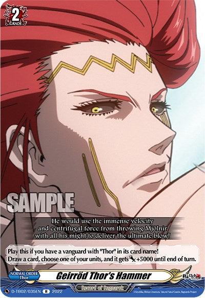 Image of Geirrod Thor's Hammer (D-TB02/035EN) [Record of Ragnarok]
