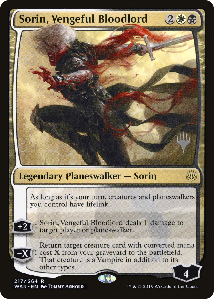 Image of Sorin, Vengeful Bloodlord (Promo Pack) [War of the Spark Promos]