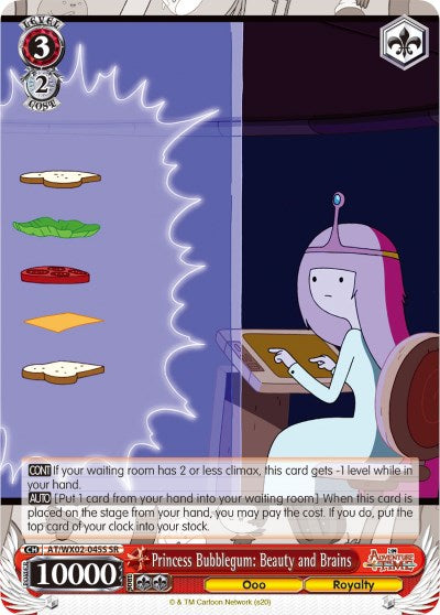 Image of Princess Bubblegum: Beauty and Brains (AT/WX02-045S SR) [Adventure Time]