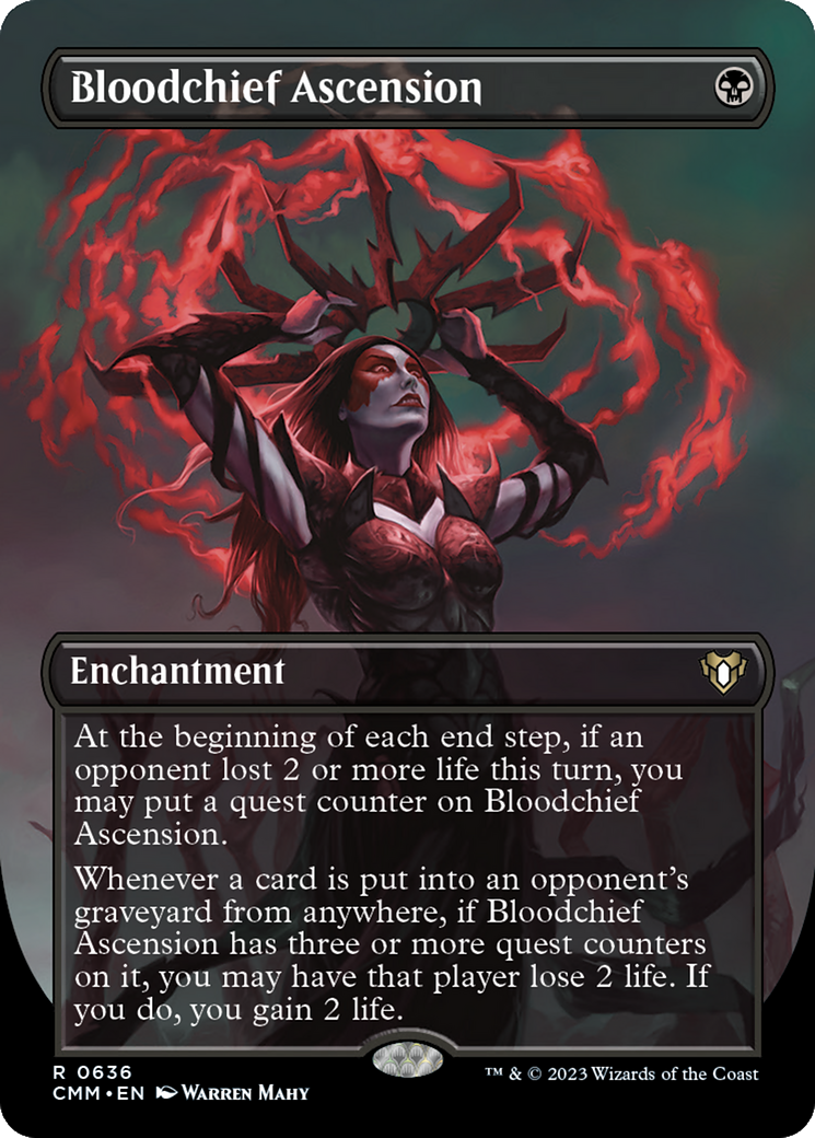 Image of Bloodchief Ascension (Borderless Alternate Art) [Commander Masters]