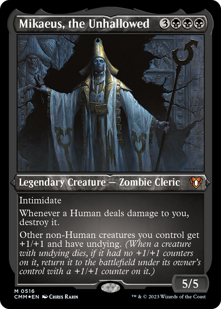 Image of Mikaeus, the Unhallowed (Foil Etched) [Commander Masters]