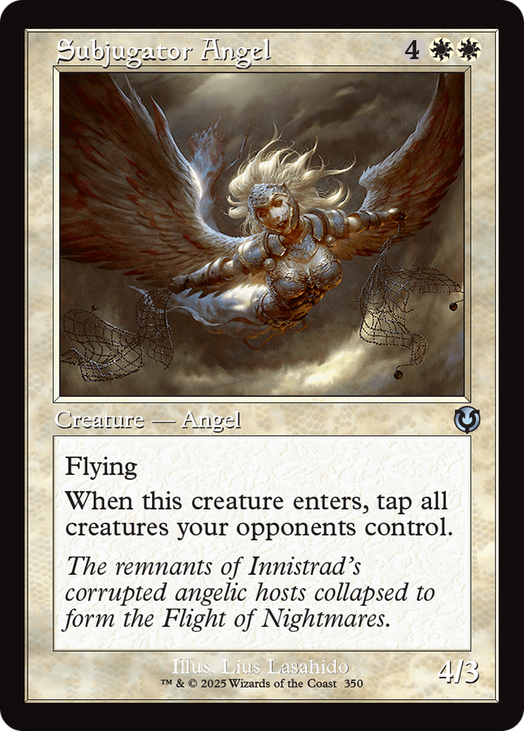Image of Subjugator Angel (Retro Frame) [Innistrad Remastered]