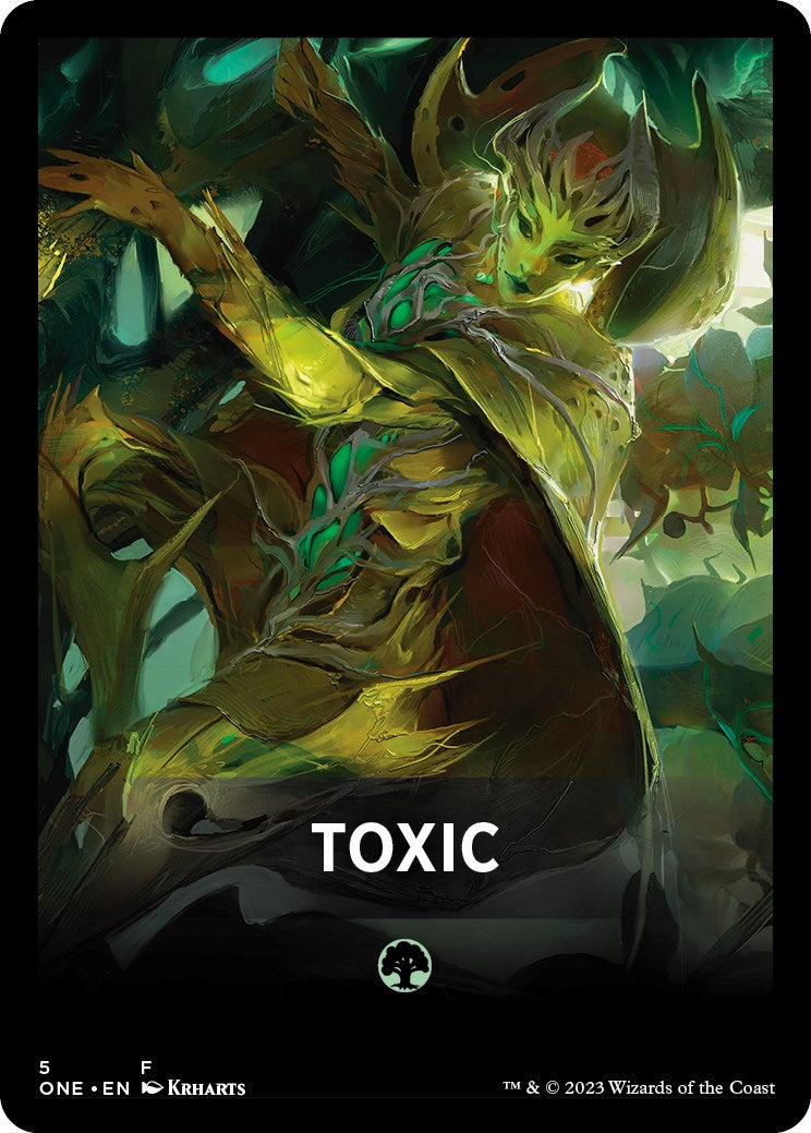 Image of Toxic Theme Card [Phyrexia: All Will Be One Tokens]
