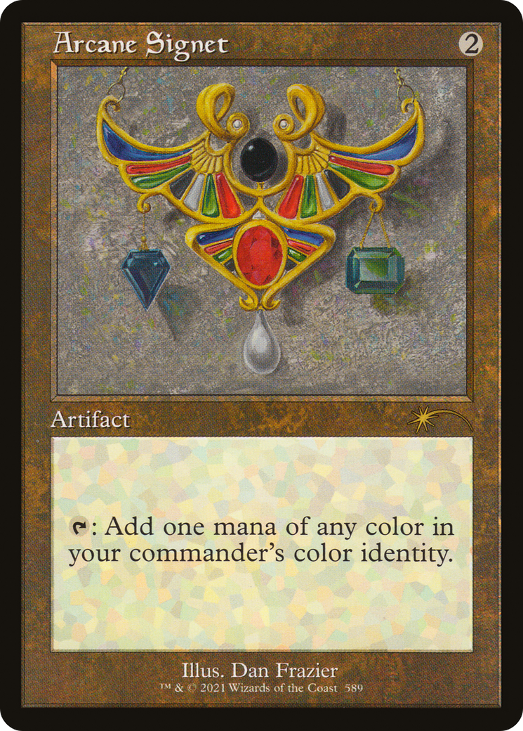Image of Arcane Signet (589) (SLD-589) - Secret Lair Drop Etched Foil
