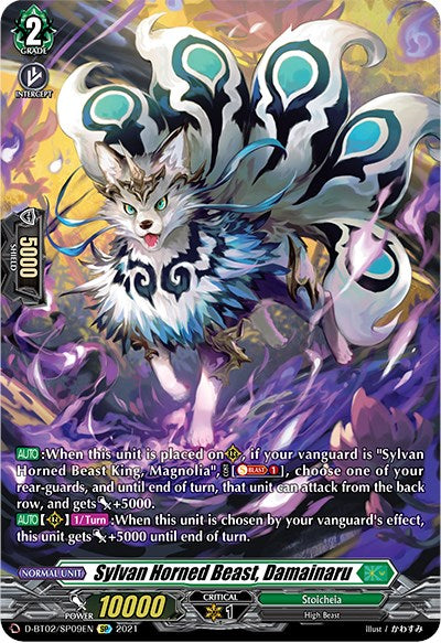 Image of Sylvan Horned Beast, Damainaru (D-BT02/SP09EN) [A Brush with the Legends]