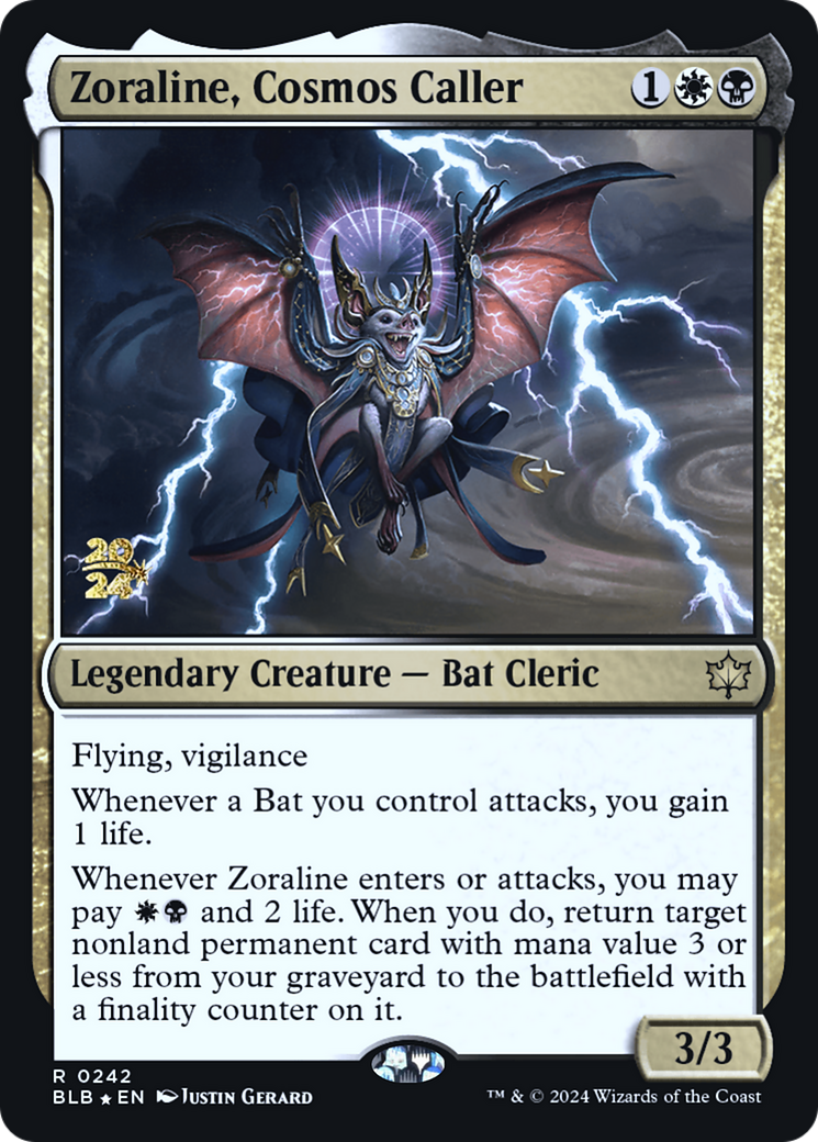 Image of Zoraline, Cosmos Caller [Bloomburrow Prerelease Promos]