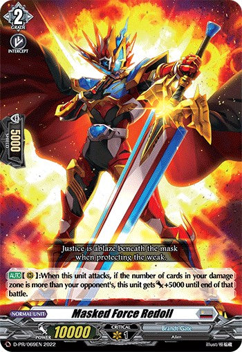 Image of Masked Force Redoll (D-PR/069EN) [D Promo Cards]