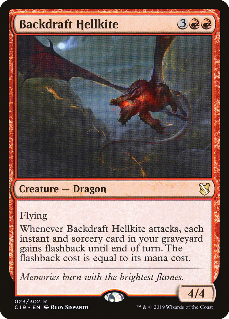 Image of Backdraft Hellkite [Commander 2019]