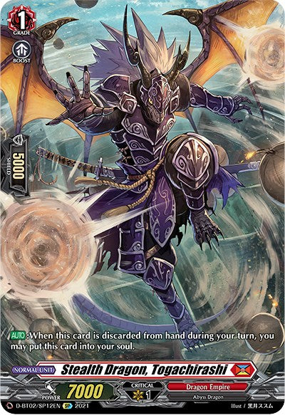 Image of Stealth Dragon, Togachirashi (D-BT02/SP12EN) [A Brush with the Legends]