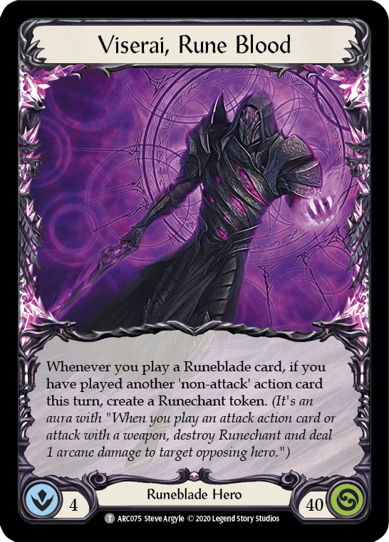 Image of Viserai // Viserai, Rune Blood [U-ARC076 // U-ARC075] (Arcane Rising Unlimited)  Unlimited Normal