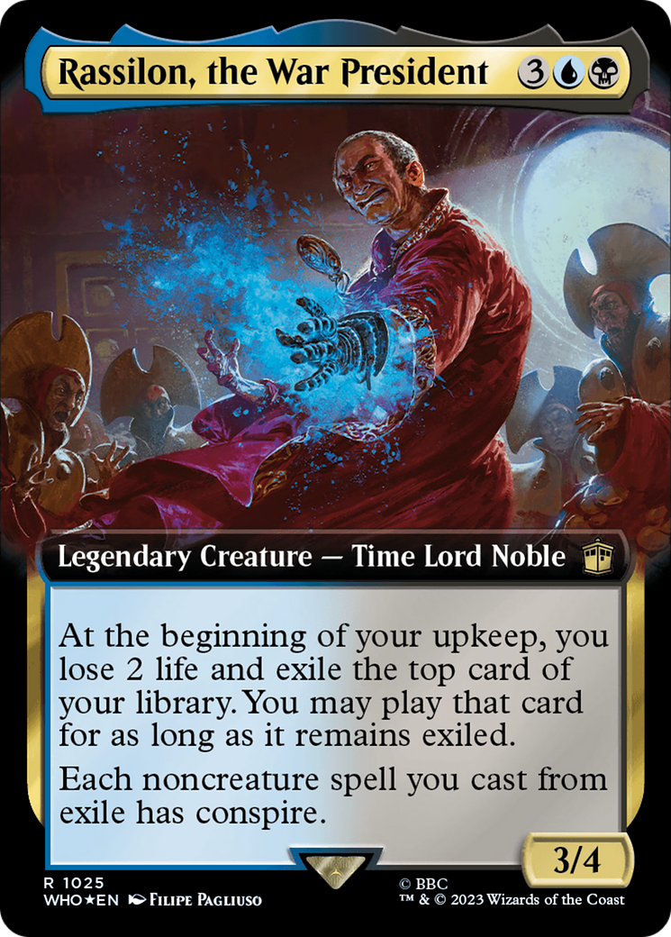 Image of Rassilon, the War President (Extended Art) (Surge Foil) [Doctor Who]