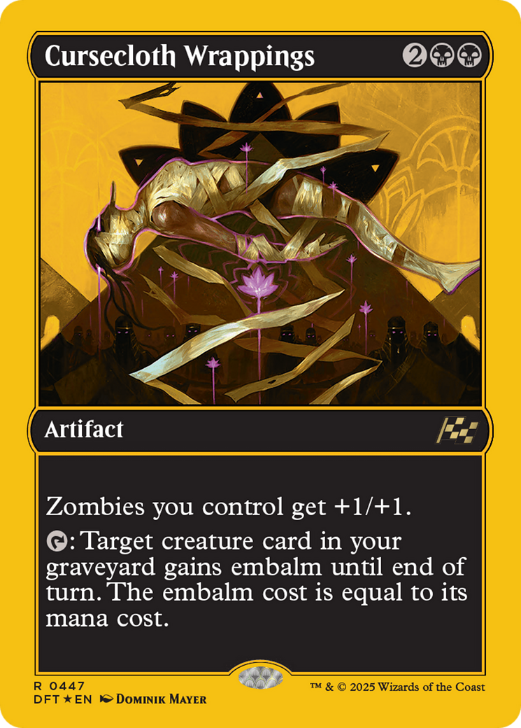 Image of Cursecloth Wrappings (First-Place Foil) [Aetherdrift]