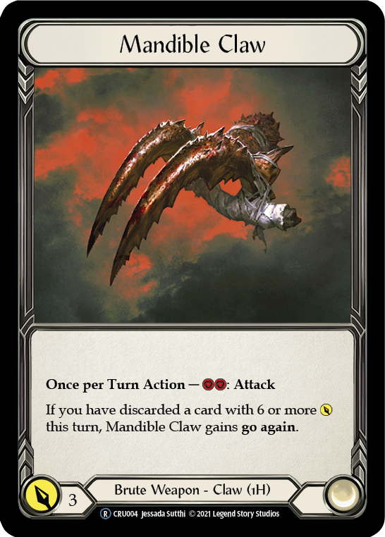 Mandible Claw [U-CRU004] (Crucible of War Unlimited)  Unlimited Rainbow Foil