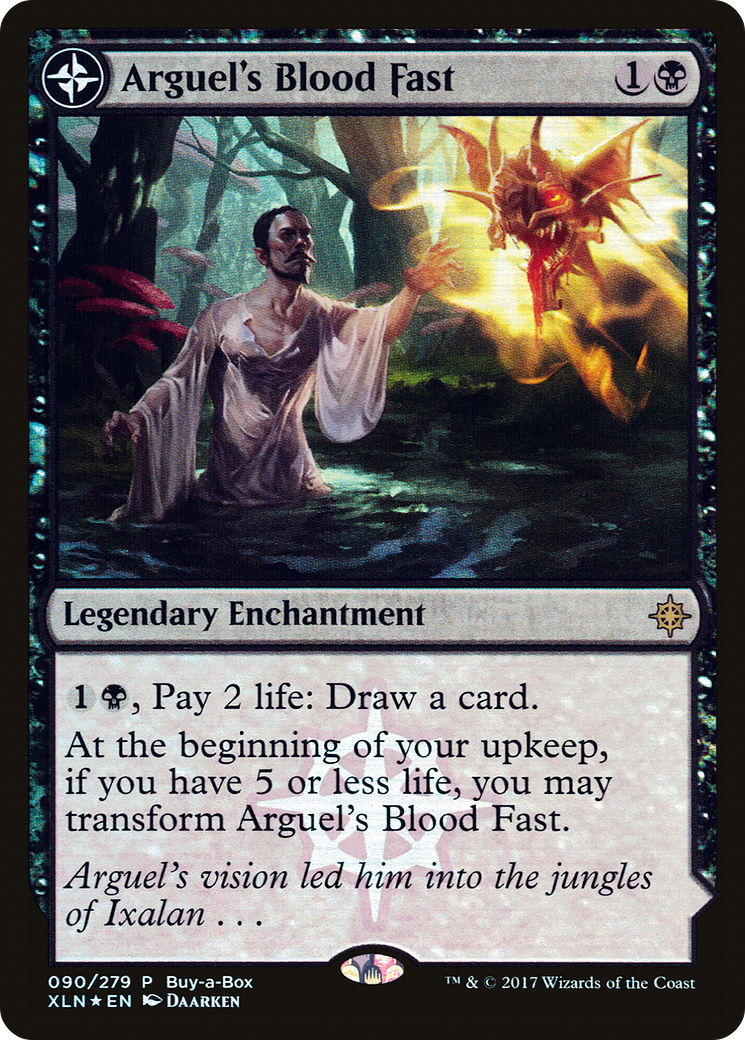 Image of Arguel's Blood Fast // Temple of Aclazotz (Buy-A-Box) [Ixalan Treasure Chest]