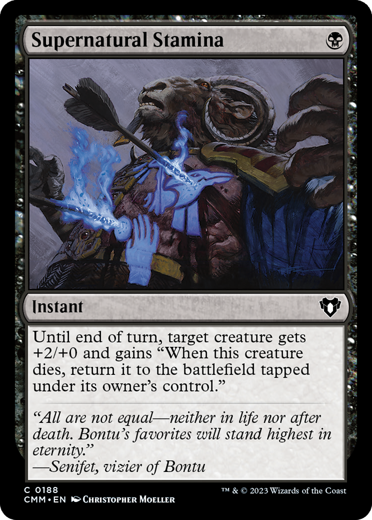Image of Supernatural Stamina [Commander Masters]