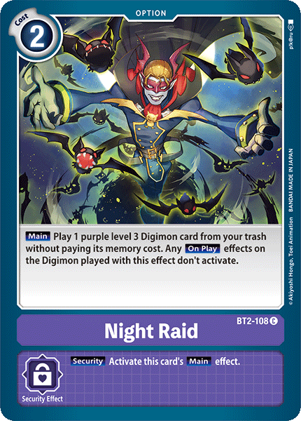 Image of Night Raid [BT2-108] [Release Special Booster Ver.1.0]