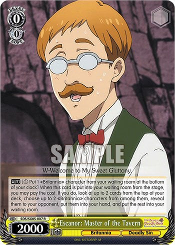 Image of Escanor: Master of the Tavern (Foil) [The Seven Deadly Sins: Revival of The Commandments]