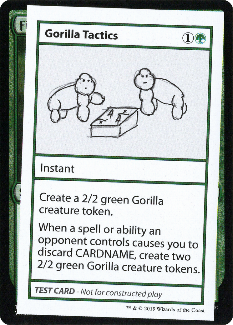 Image of Gorilla Tactics (2021 Edition) [Mystery Booster Playtest Cards]