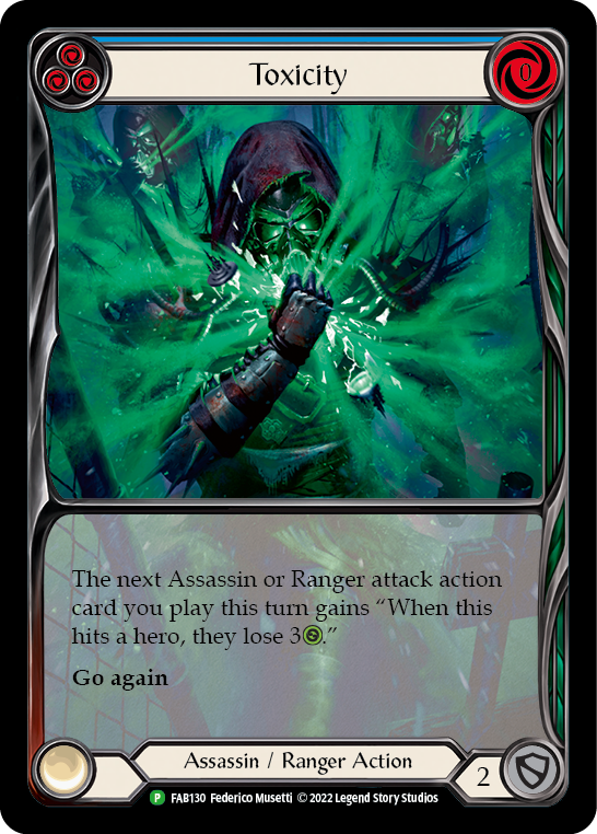Image of Toxicity (Blue) [FAB130] (Promo)  Rainbow Foil