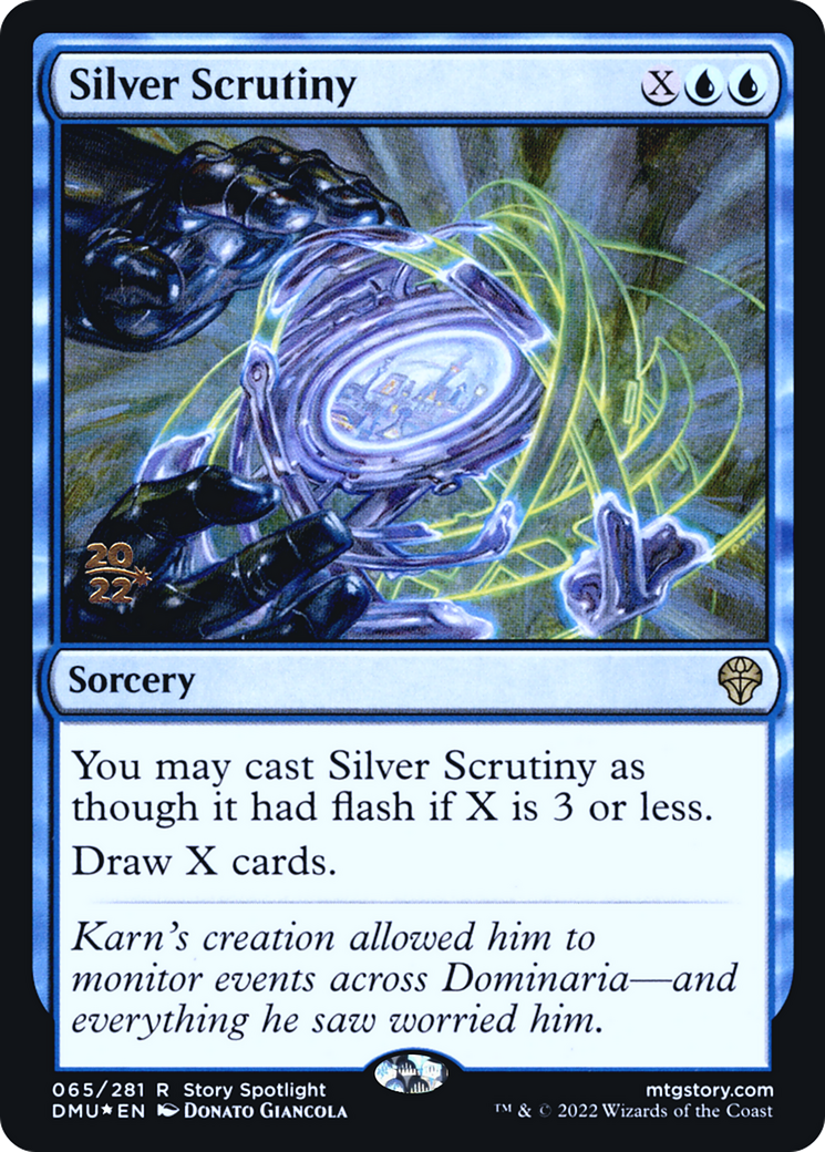 Image of Silver Scrutiny [Dominaria United Prerelease Promos]