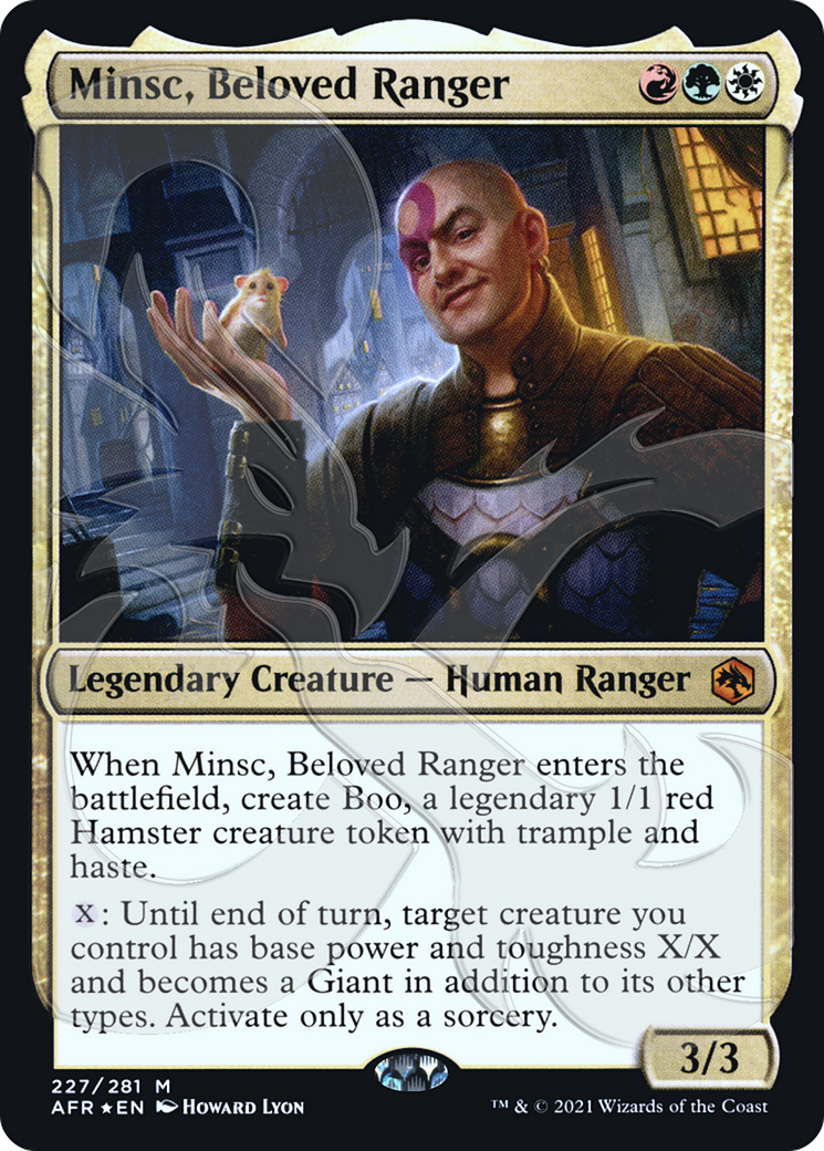 Image of Minsc, Beloved Ranger (Ampersand Promo) [Dungeons & Dragons: Adventures in the Forgotten Realms Promos]