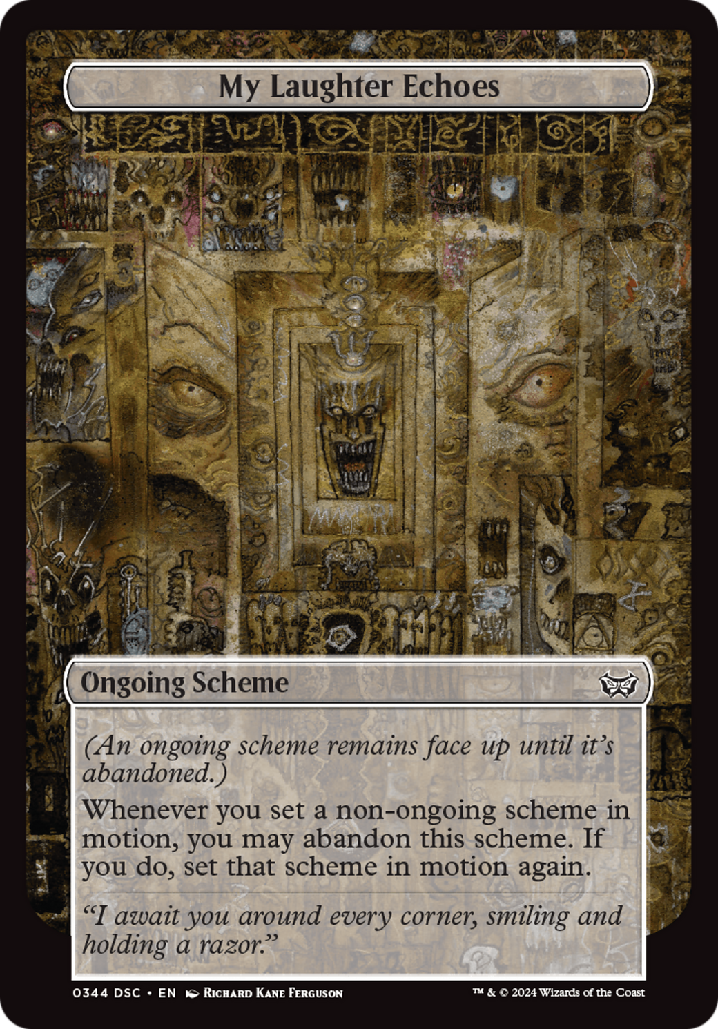 Image of My Laughter Echoes (Full Art) [Duskmourn: Archenemy]