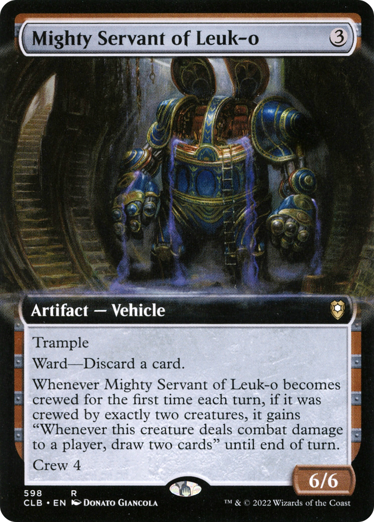 Image of Mighty Servant of Leuk-o (Extended Art) [Commander Legends: Battle for Baldur's Gate]