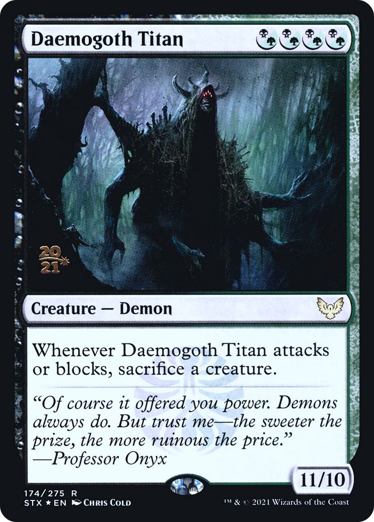 Image of Daemogoth Titan [Strixhaven: School of Mages Prerelease Promos]
