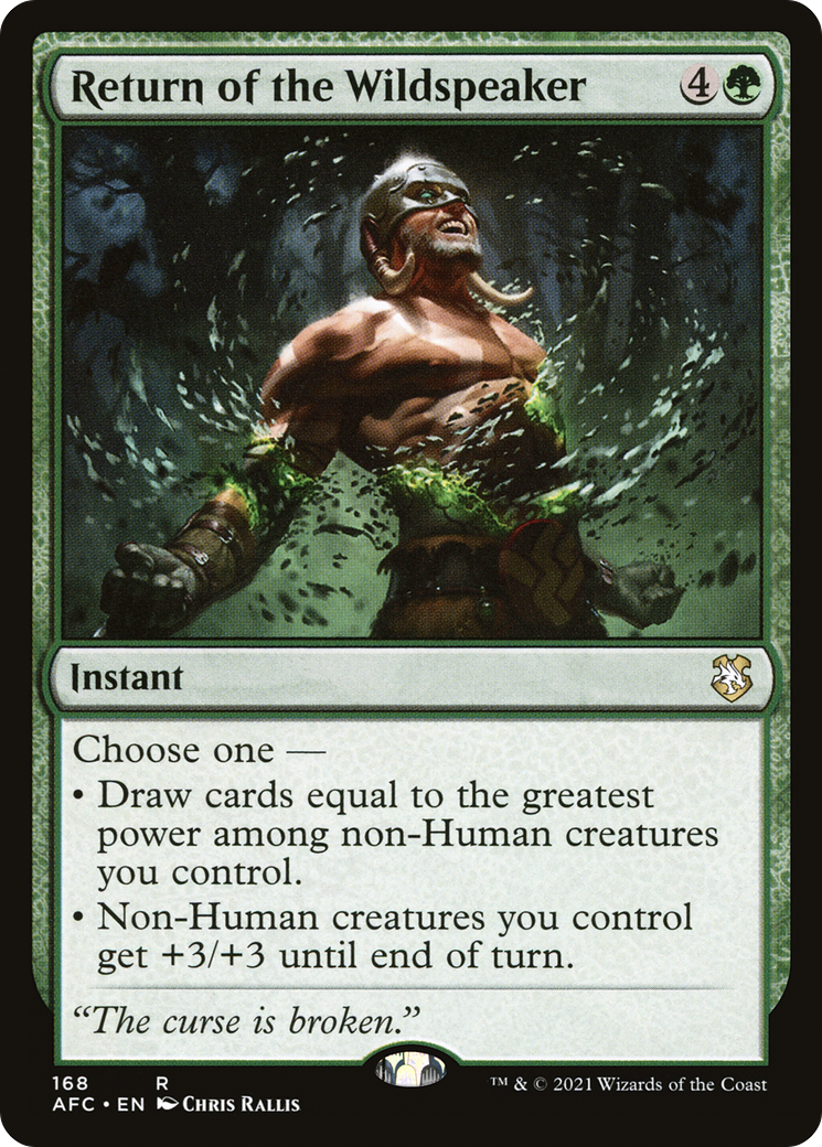 Image of Return of the Wildspeaker [Dungeons & Dragons: Adventures in the Forgotten Realms Commander]