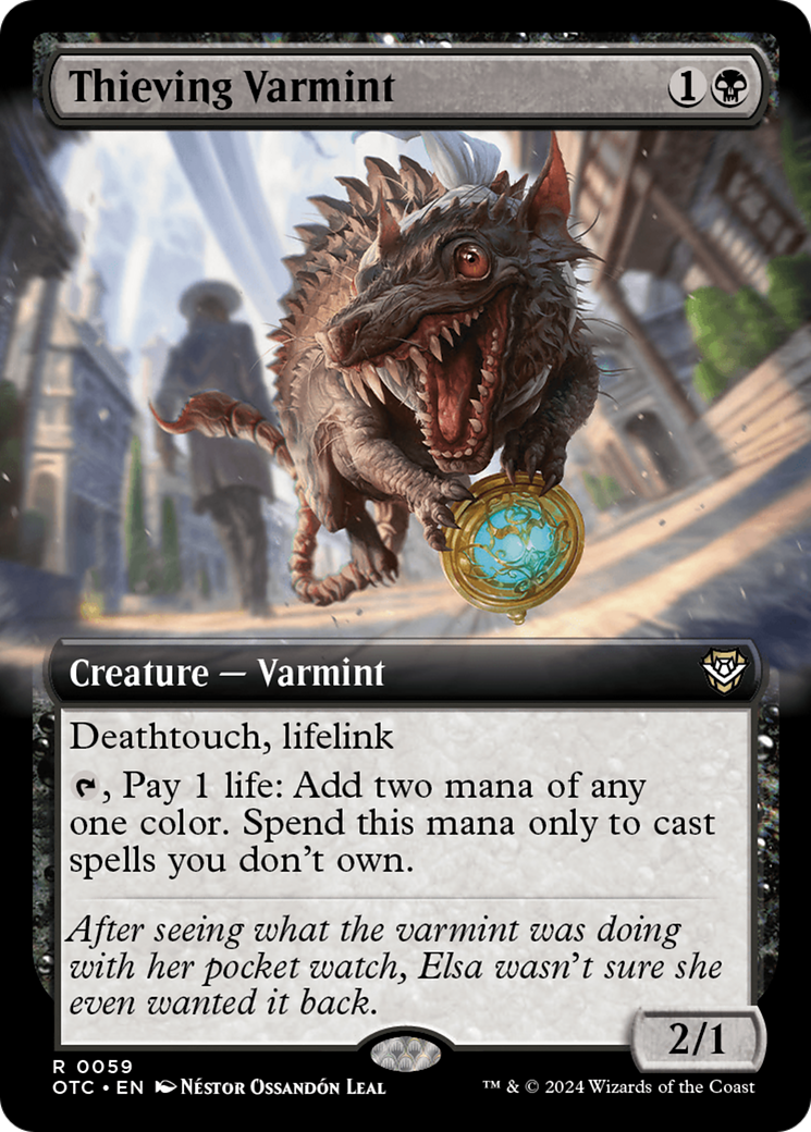 Image of Thieving Varmint (Extended Art) [Outlaws of Thunder Junction Commander]