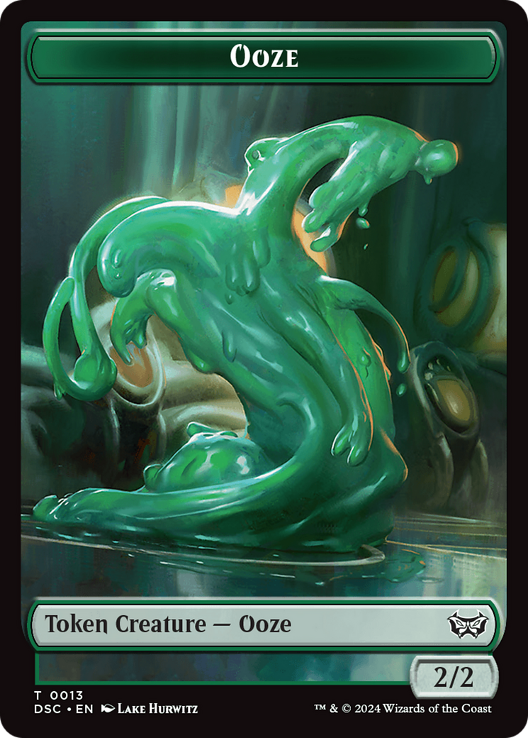 Image of Insect (0012) // Ooze (0013) Double-Sided Token [Duskmourn: House of Horror Commander Tokens]